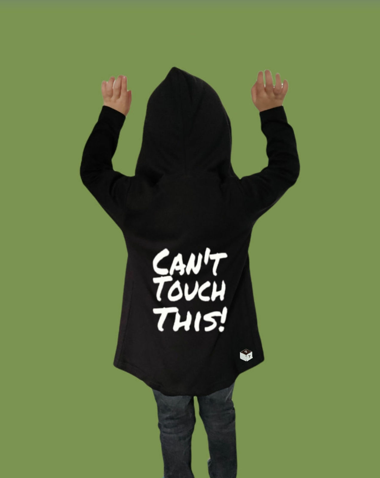 Kindervest Can't Touch This Zwart