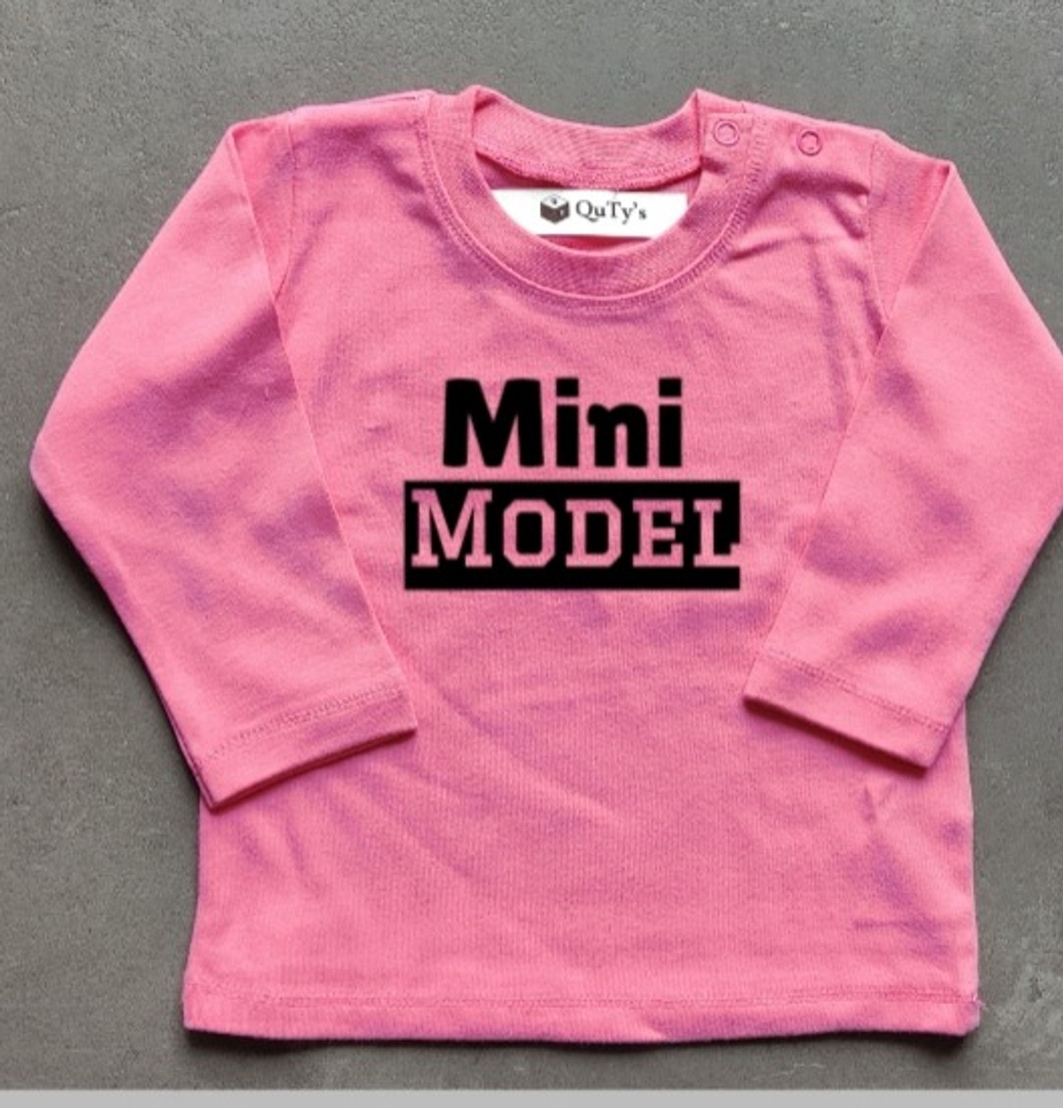 Baby Longsleeve  Mini Model Roze