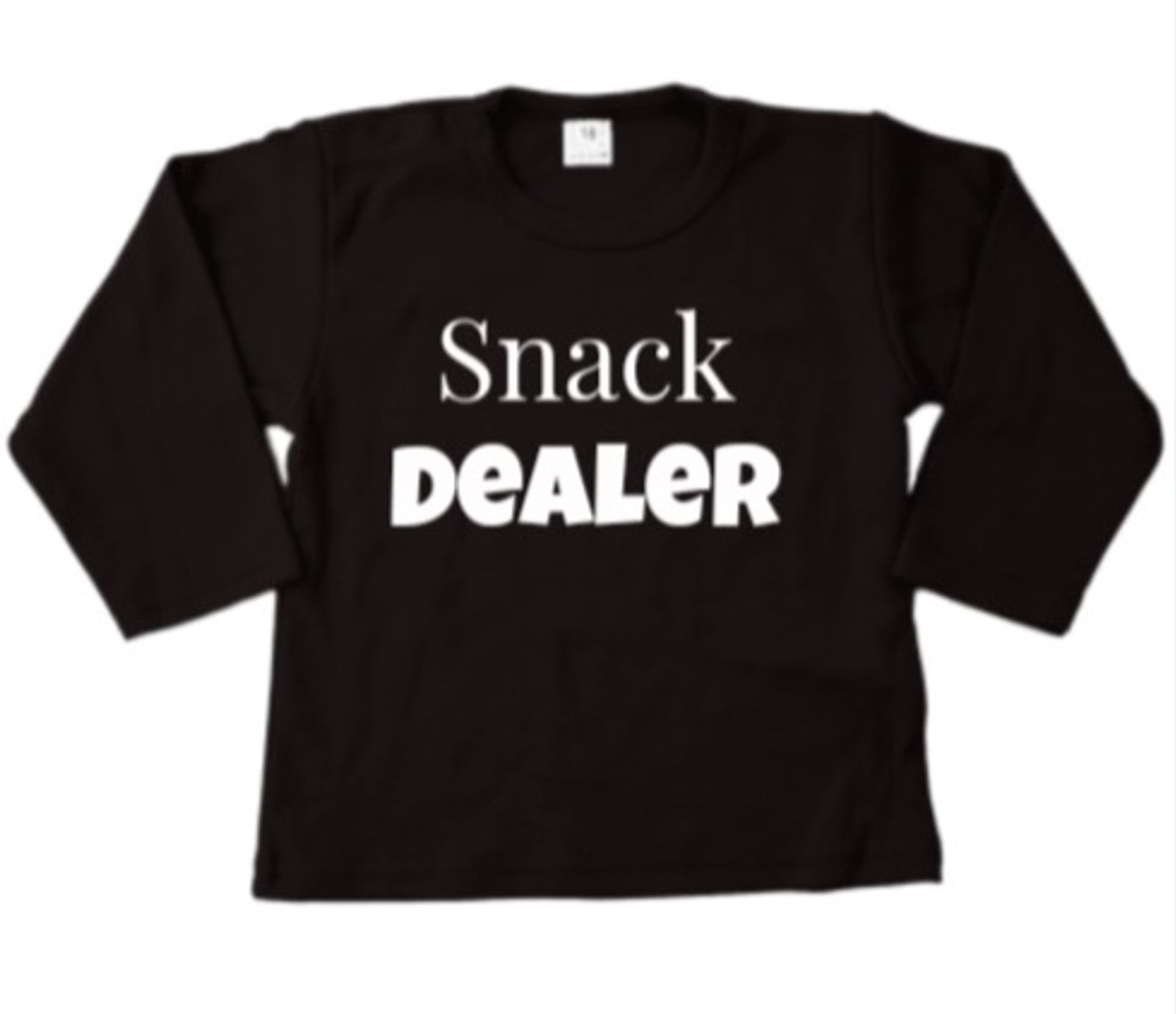 Baby Longsleeve Snack Dealer Zwart