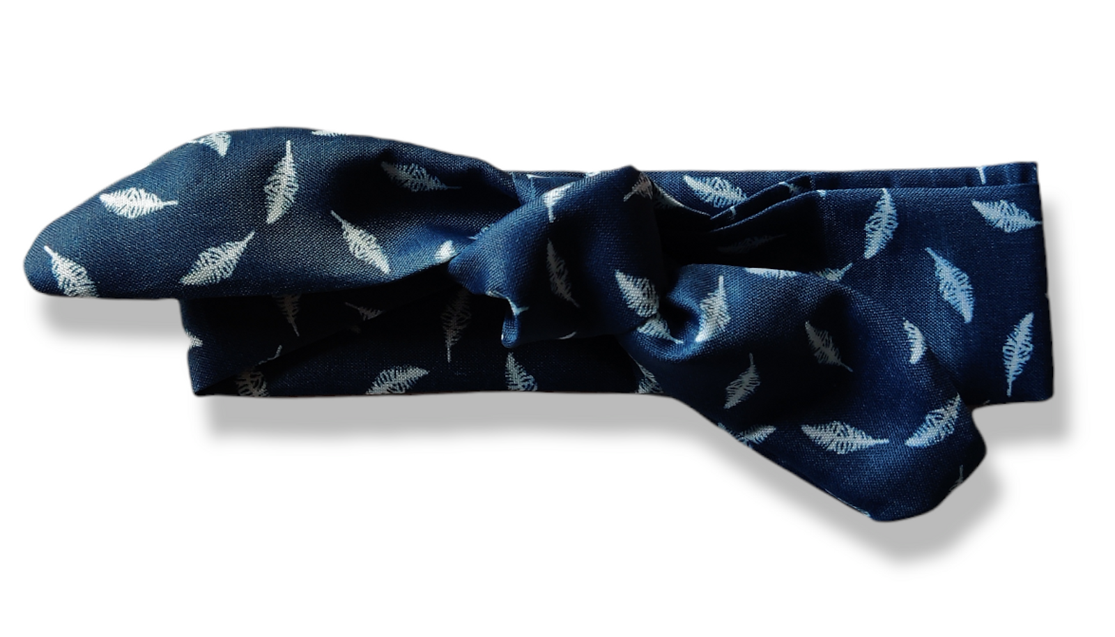 Haarband Donkerblauw Met Veertjes