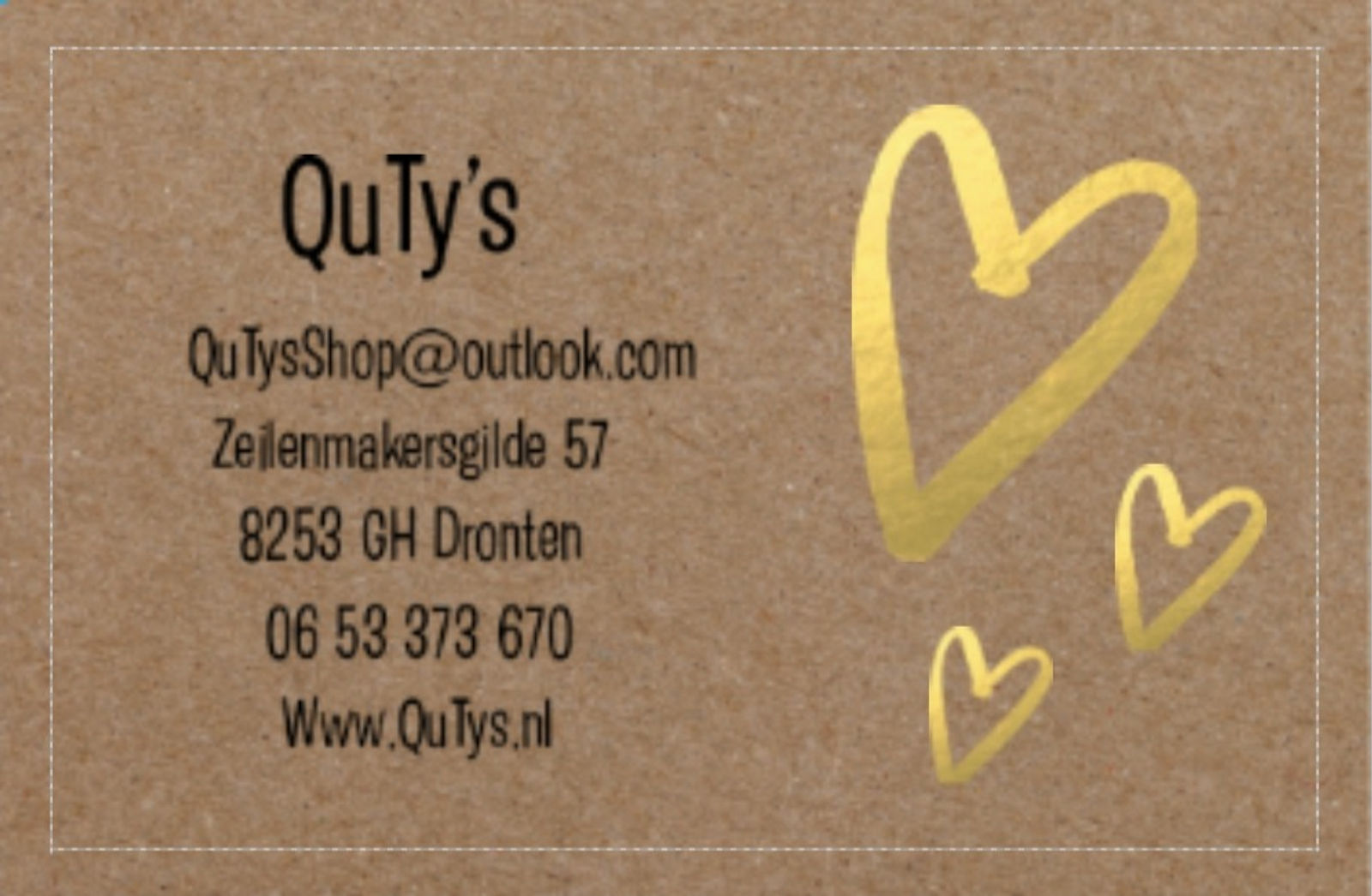 Visitekaart QuTy's